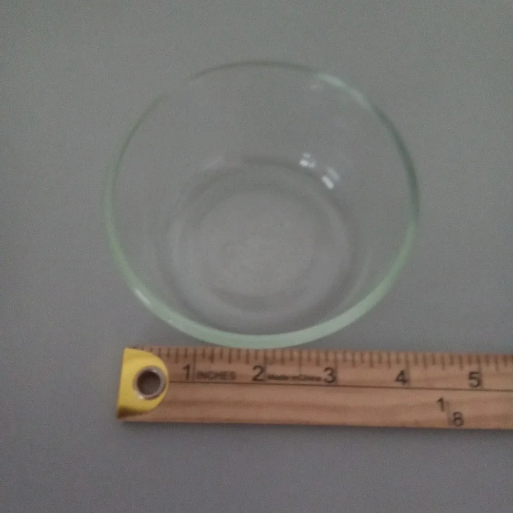 Pyrex 7202 Clear Glass 1 Cup 236ml Round Storage Prep Bowl Made in USA Microwave